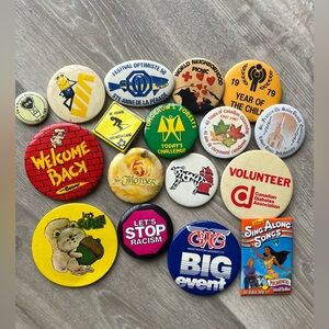 Vintage Button Pins